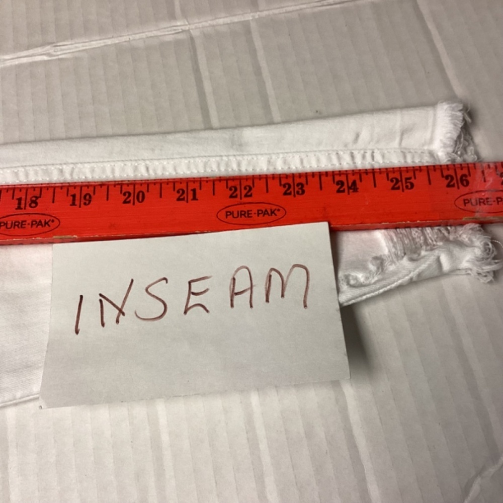 Top shop Jamie jeans SZ 26W x30L white distressed skinny straight legs t… - Picture 11 of 11